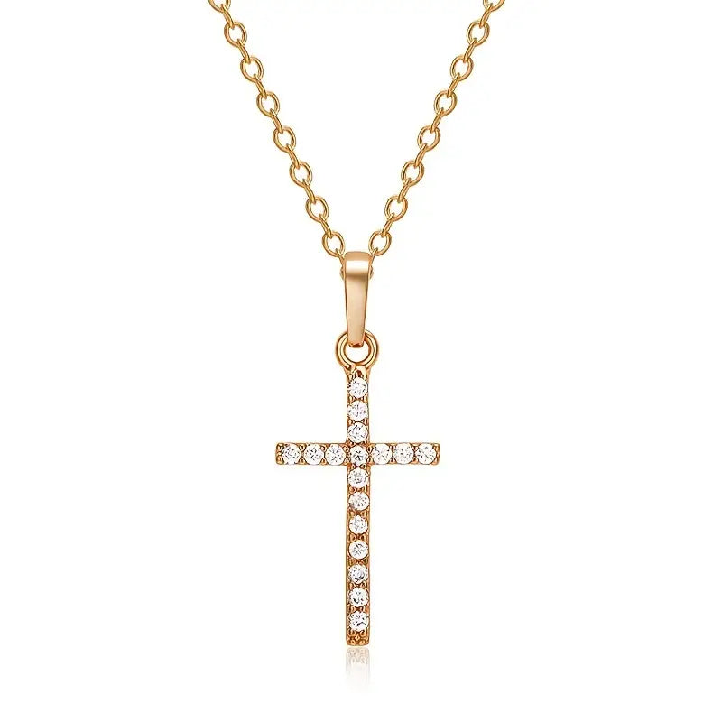 Elegant Silvery Plated Cross for men and women. Perfect for casual Attire.